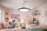 Ventilador de Techo LED Retráctil 45W 45” con Control Remoto