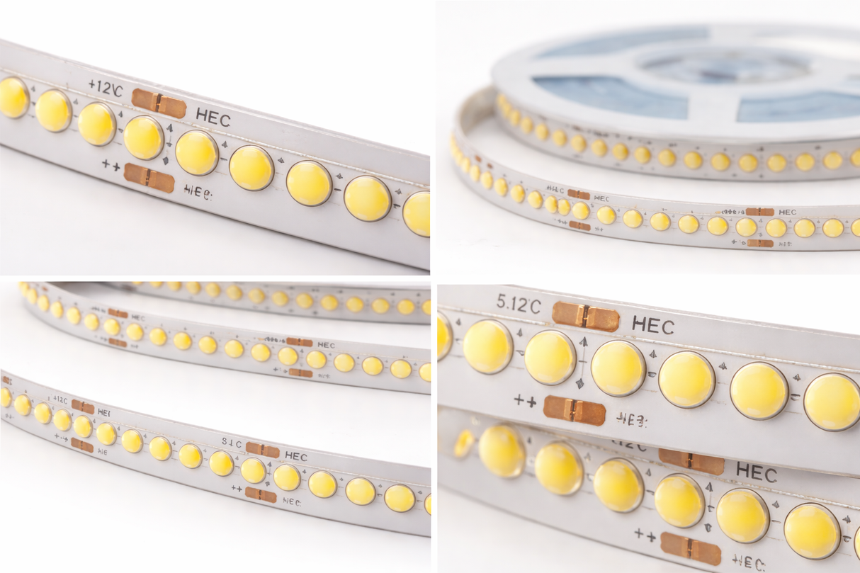 Tira LED DOT COB 24V Luz Cálida 3000K Interior 10m