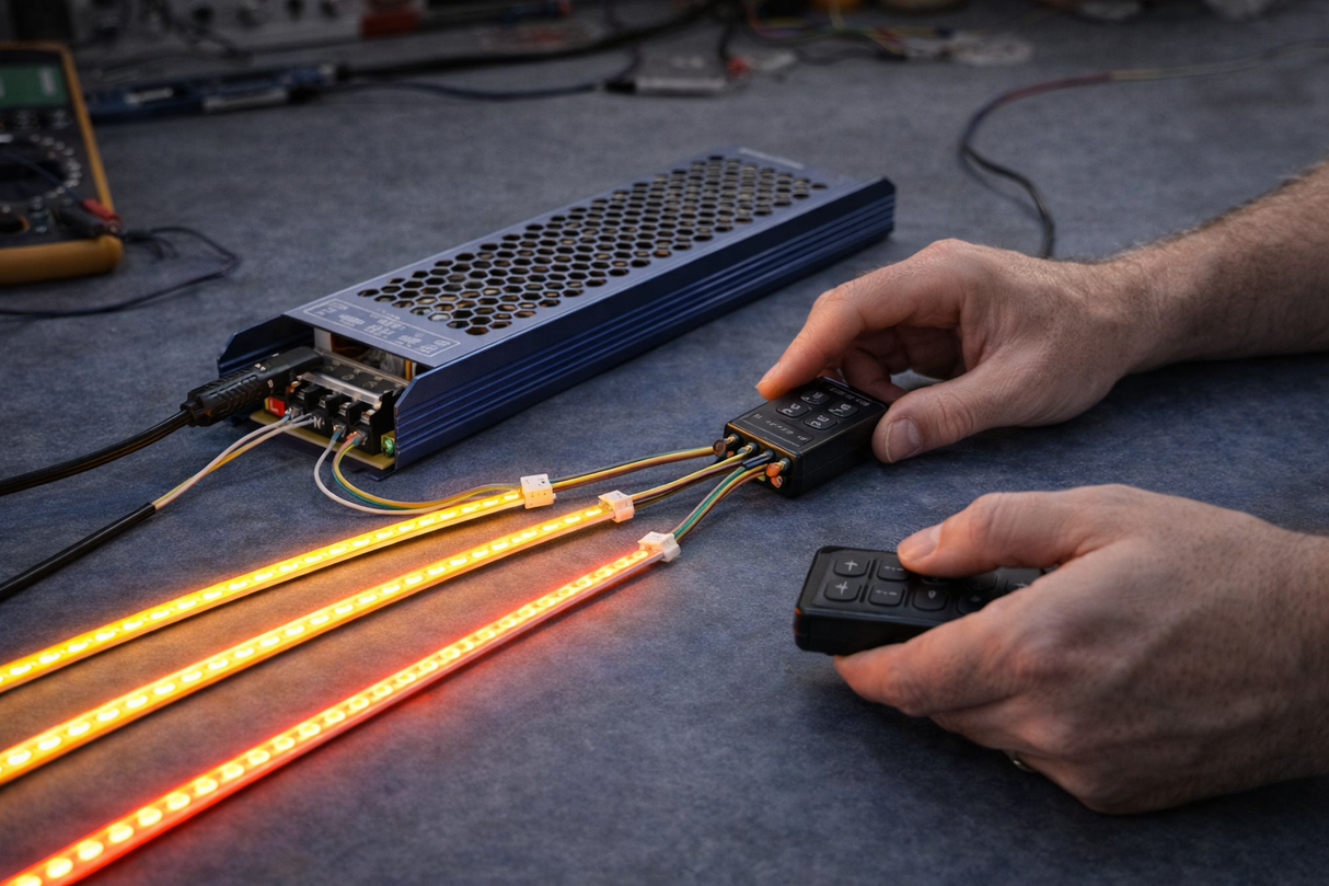 Fuente de Poder 300W 24V para Tiras LED Interior