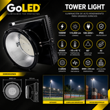 Reflector Tower Light LED Industrial 1000W 115,000 lm