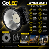 Reflector Tower Light LED Industrial 300W 44,800 lm IP65