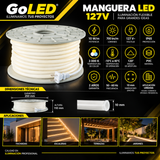 Manguera LED SCOB Opal 50m 10W/m IP65 para Exterior 3000K