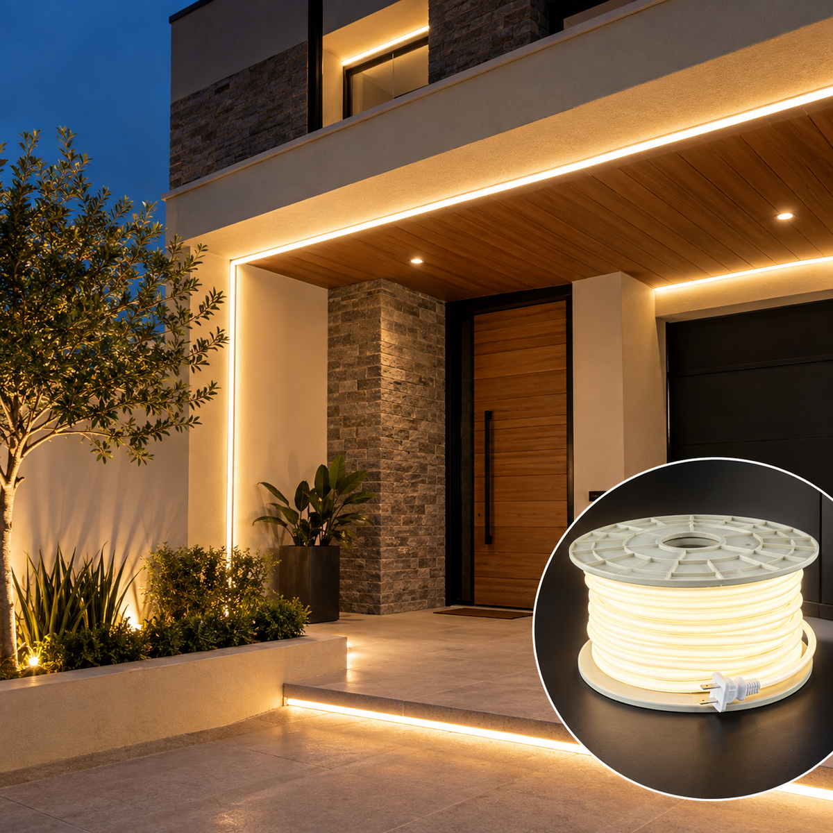 Manguera LED SCOB Opal 50m 10W/m IP65 para Exterior 3000K
