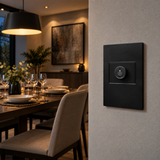 Placa con Atenuador de Iluminación Negro 100W 127V para Interior IP20
