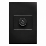 Placa con Atenuador de Iluminación Negro 100W 127V para Interior IP20