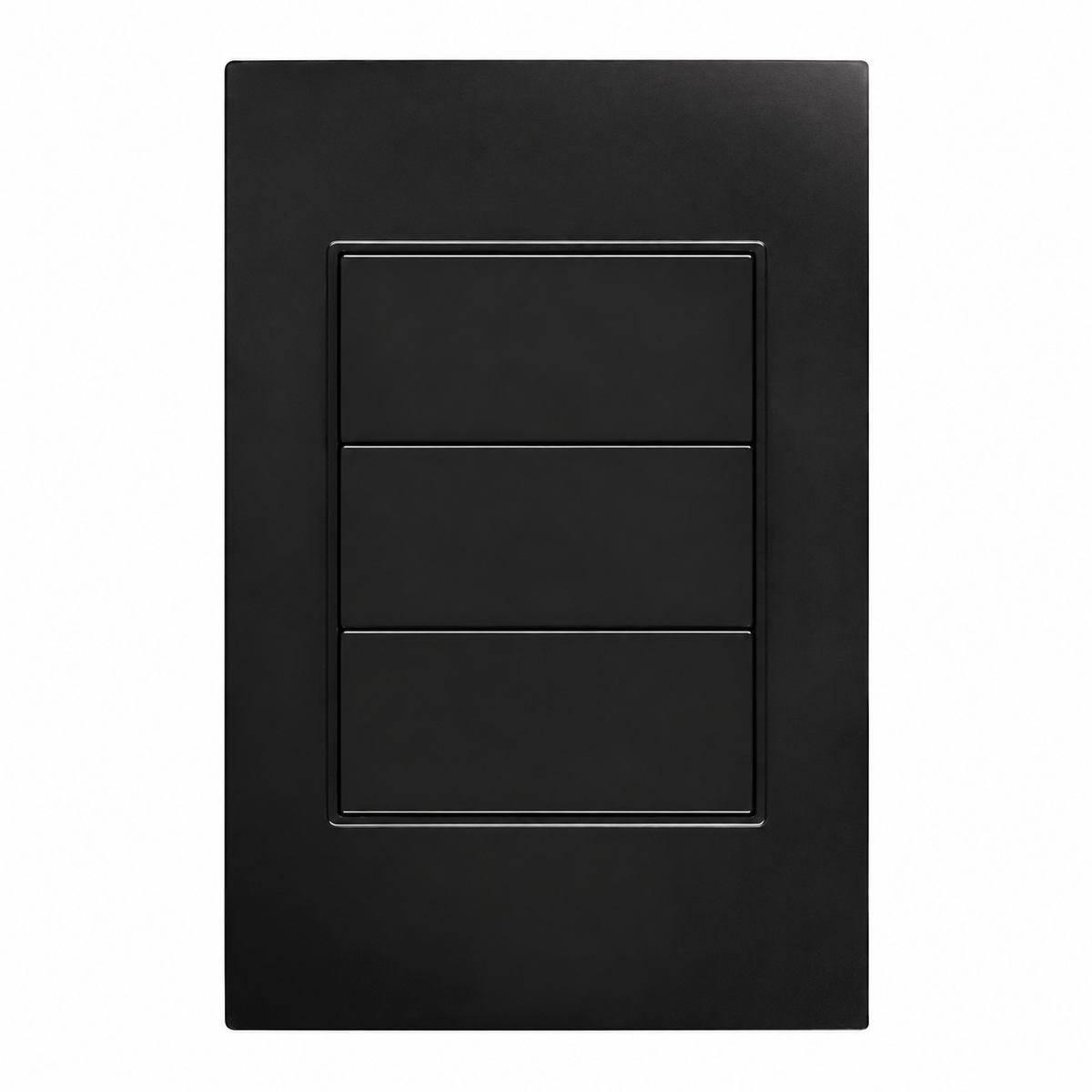 Placa Tapa Ciega Negra IP20 para Instalaciones de Interior