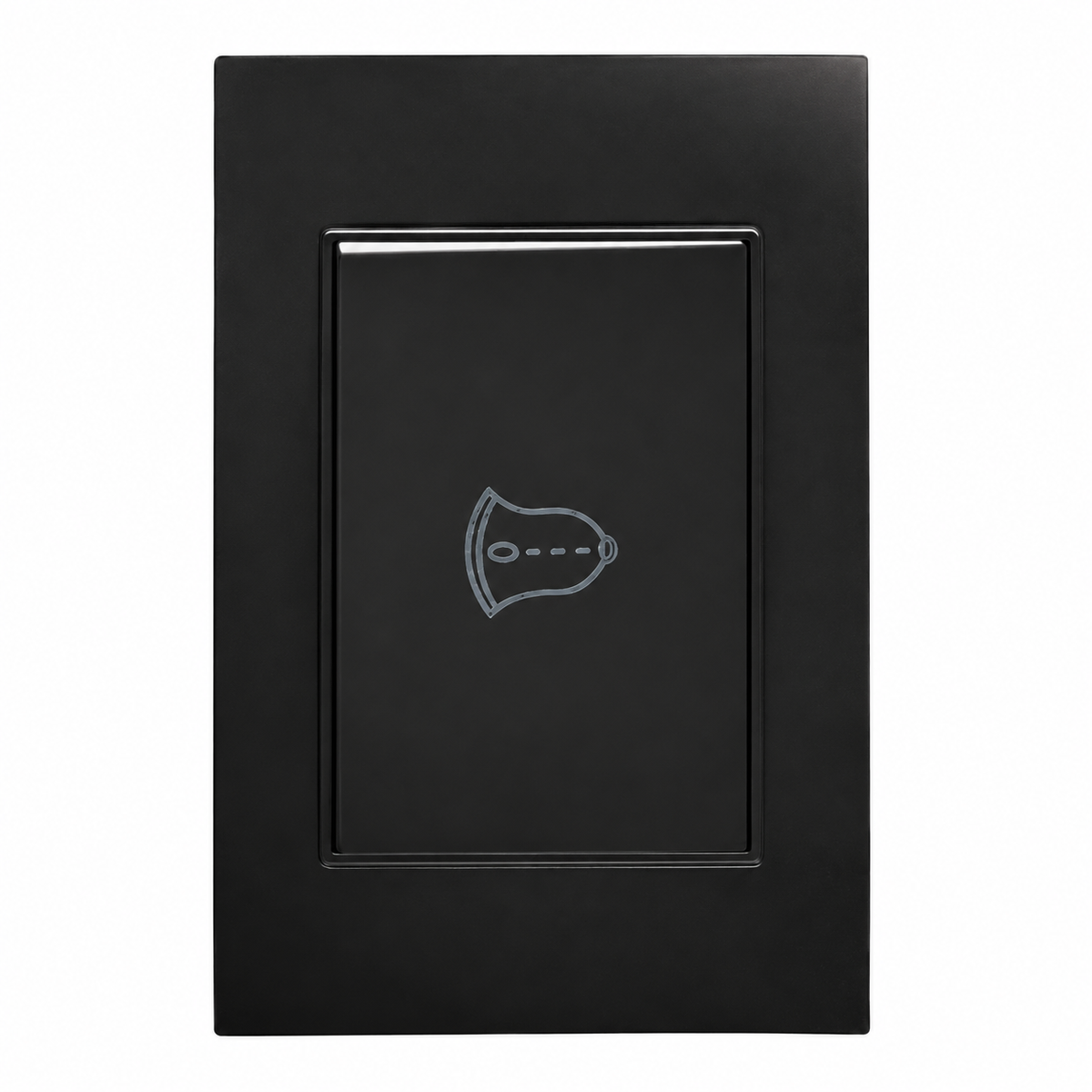 Placa para Timbre Negra 15A 90-127V para Interior IP20