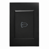 Placa para Timbre Negra 15A 90-127V para Interior IP20
