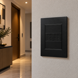 Placa con Zumbador Negra 15A 127-250V para Interior IP20