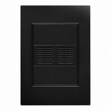 Placa con Zumbador Negra 15A 127-250V para Interior IP20