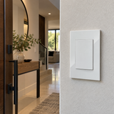 Placa Apagador de 3 Vías Blanco 15A 127-250V para Interior IP20