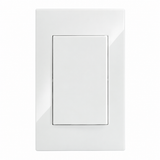 Placa Apagador de 3 Vías Blanco 15A 127-250V para Interior IP20
