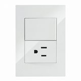 Placa Contacto con Apagador 1 interruptor 3 Vías Blanco 15A 127-250V Interior