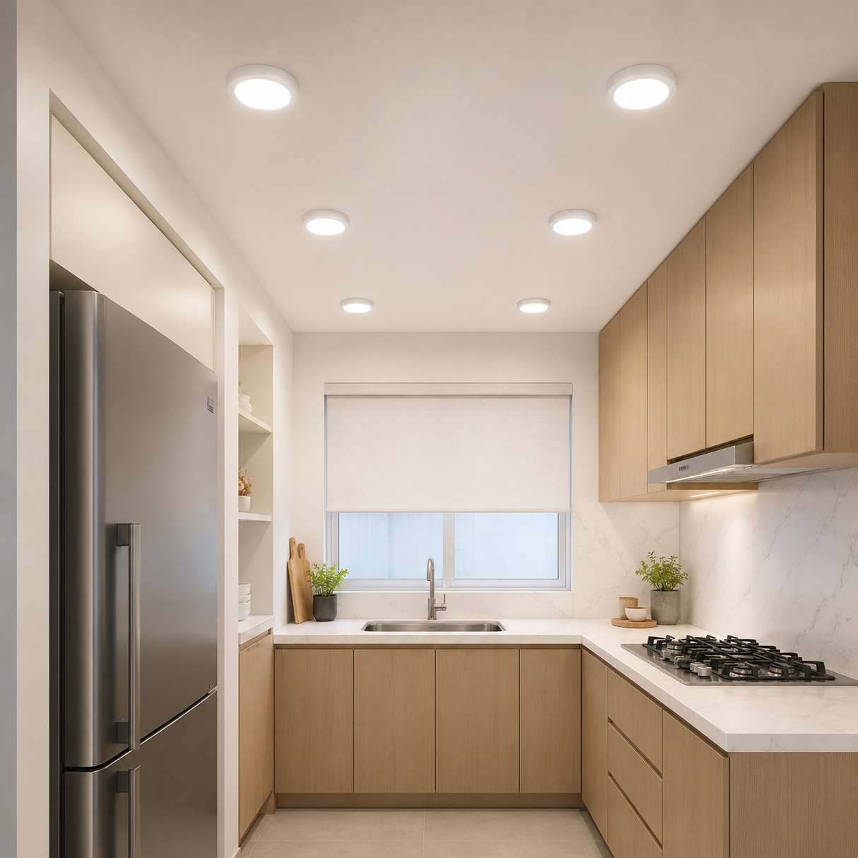 Plafon LED de Sobreponer 7W Blanco 6500K Luz Fría