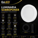 Luminaria LED de Sobreponer 24W Blanco 6500K 2640 lm