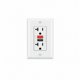 Contacto GFCI Doble 20A 125V con Protección de Falla a Tierra