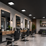 Luminario LED Cuadrado de Sobreponer 12W Negro Luz Fría 6500K