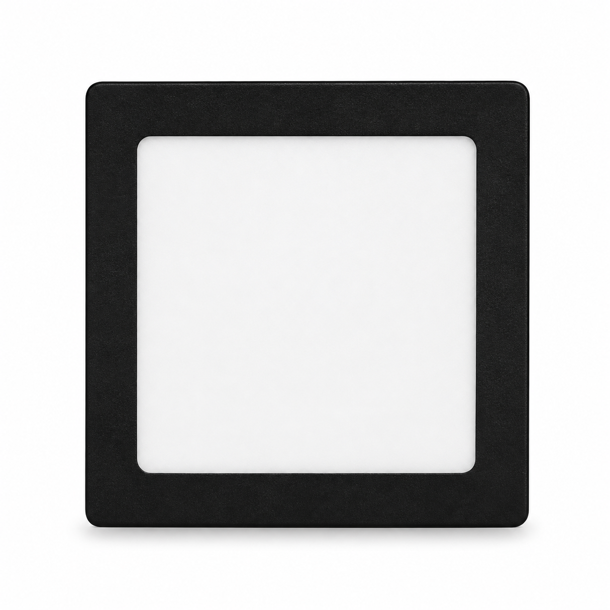 Luminario LED Cuadrado de Sobreponer 12W Negro Luz Fría 6500K