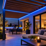 Manguera LED COB Azul 50m IP65 10W/m 127V para Interior y Exterior