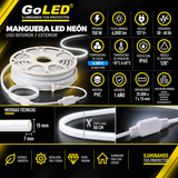 Manguera LED Neón 2835 - 25m 150W IP65 Blanco Frío para Exterior