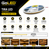 Tira LED COB 10 Metros 100W Blanco Cálido 3000K IP65 ML-STCOB288-127BC-IP65