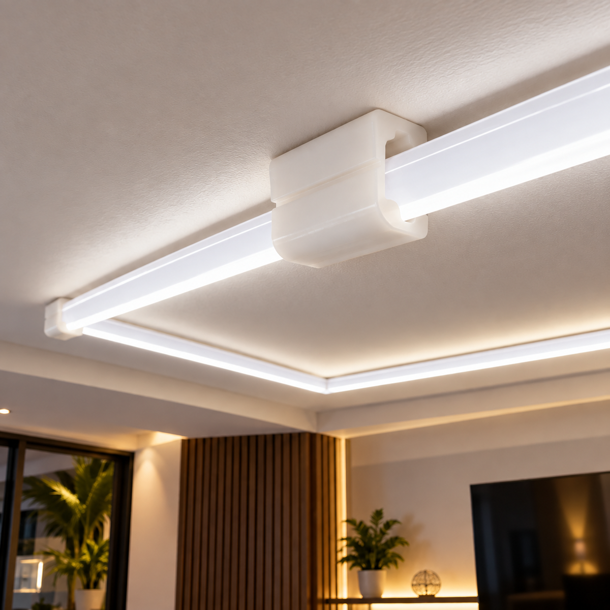 Kit 25 Clips para Manguera LED Neón de Instalación Interior