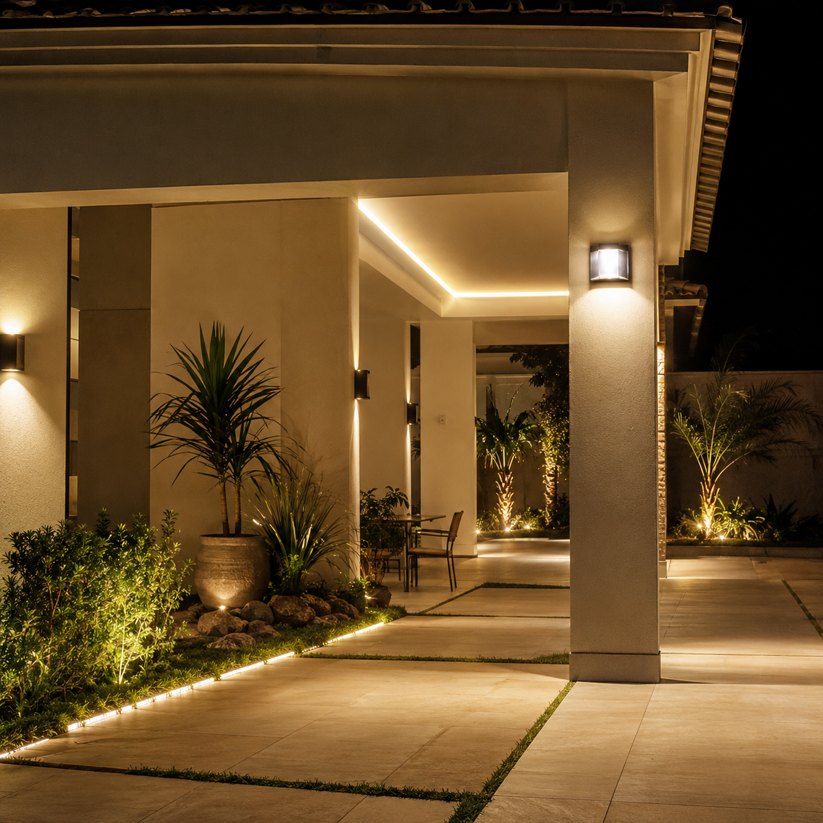 Manguera Doble LED Azul 25m 150W IP65 para Exterior