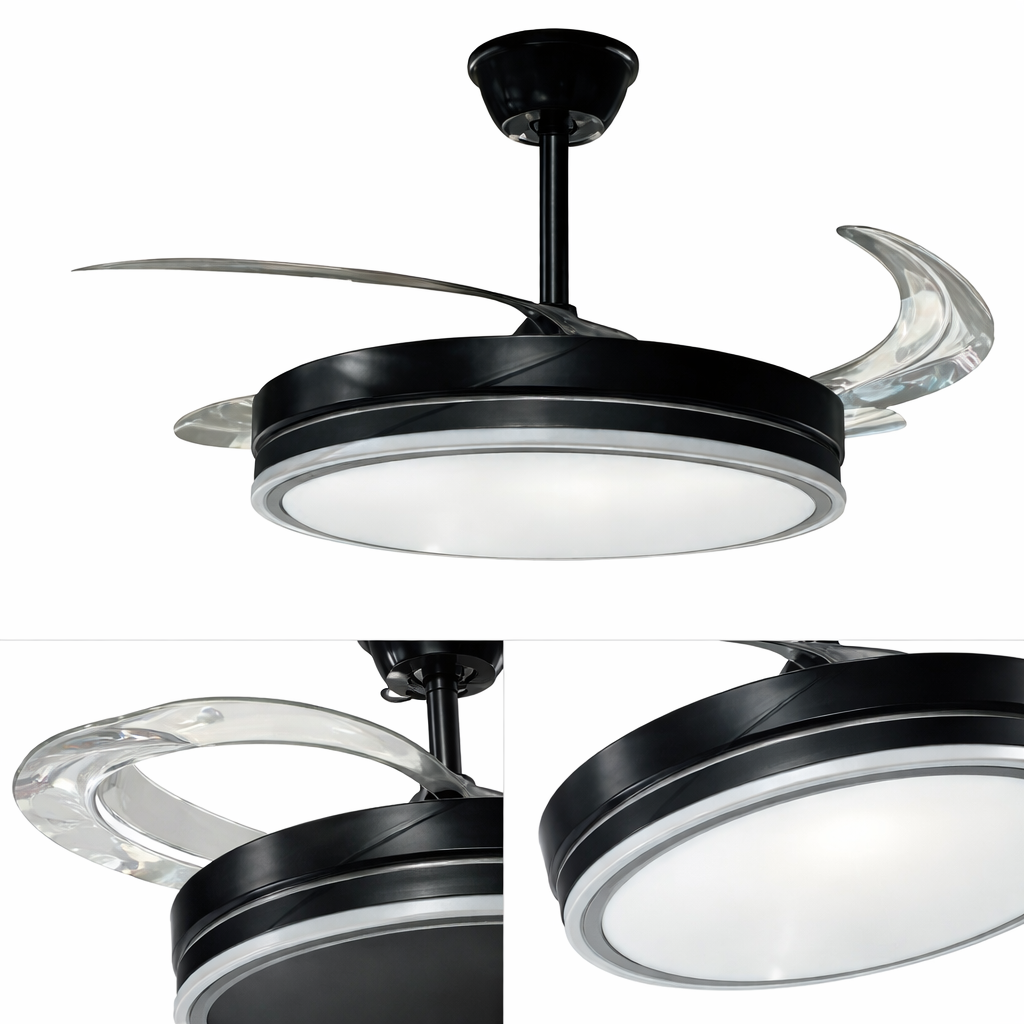 Ventilador LED Retráctil 70W IV417C