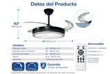 Ventilador LED Retráctil 70W IV417C
