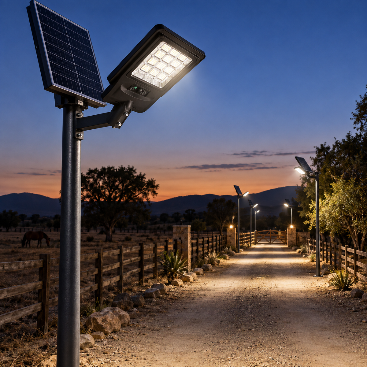 Luminaria Solar LED con Sensor 2,900 lm IP65