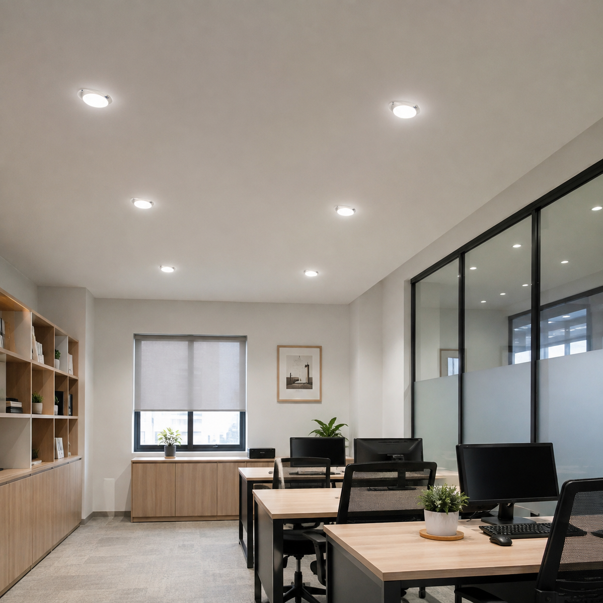 Plafon LED Empotrable DL Blanco 12w