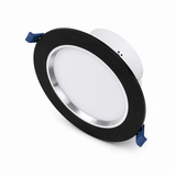 Empotrable LED Downlight 7W 6500K Negro Mate para Interior