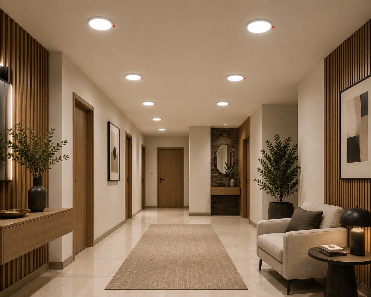 Panel LED Ajustable 20W 6500K Empotrable para Interior