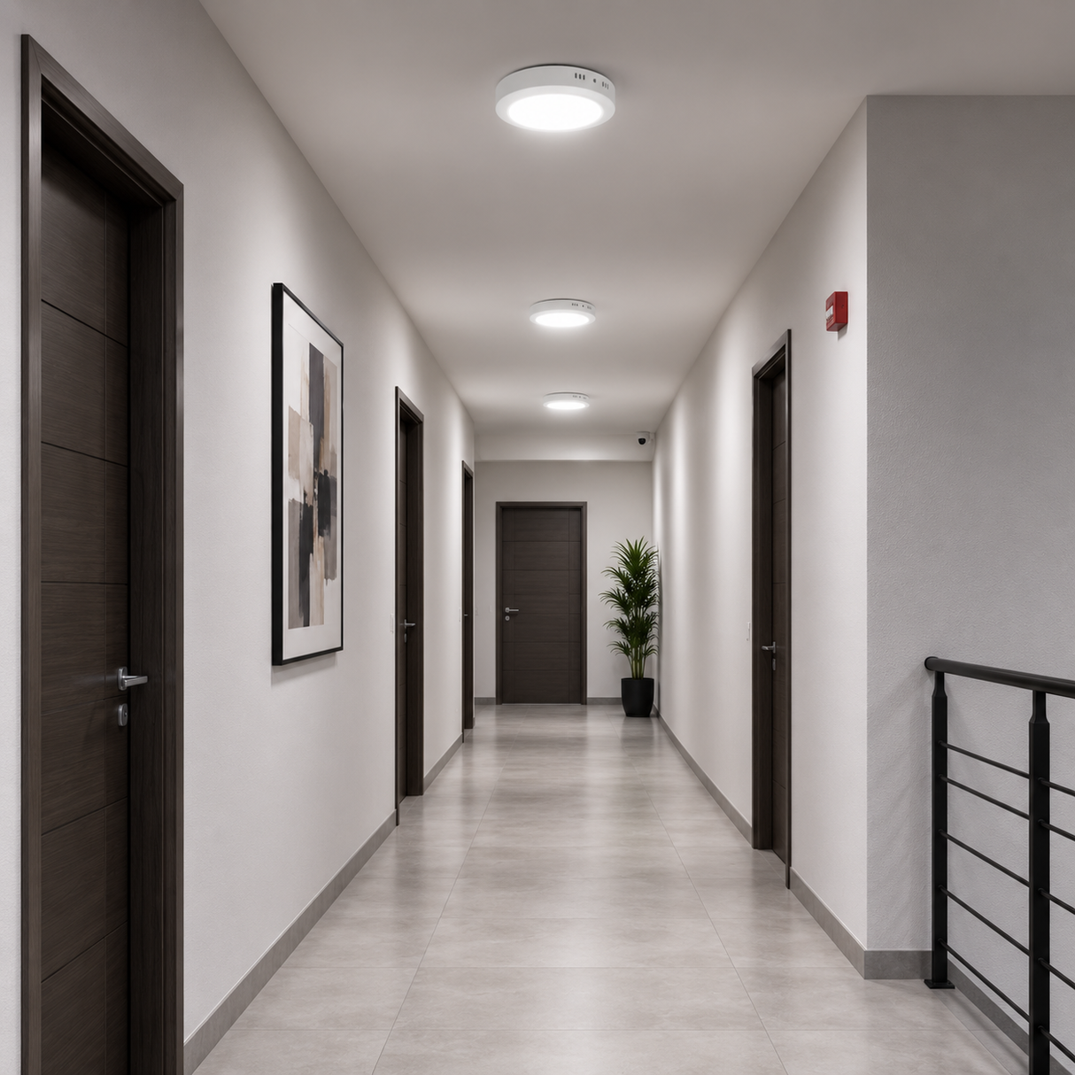 Panel LED Redondo Sobreponer 18W 6500K para Interiores