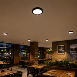 Downlight LED Sobreponer 12W 6500K Negro para Interiores