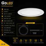 Panel LED Redondo Slim Blanco Frio 18W 6500K Empotrable para Interiores