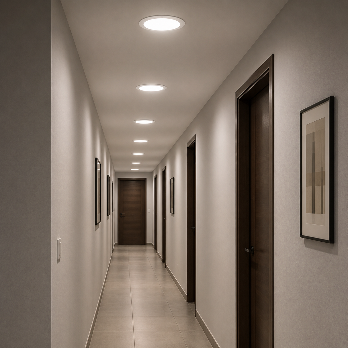 Panel LED Redondo Slim Blanco Frio 18W 6500K Empotrable para Interiores