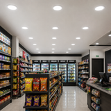 Panel LED Redondo Slim  Blanco Frio 24W 6500K Empotrable para Interiores