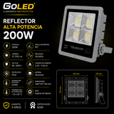 Reflector LED Alta Potencia SMD 200W IP65 21700 lm