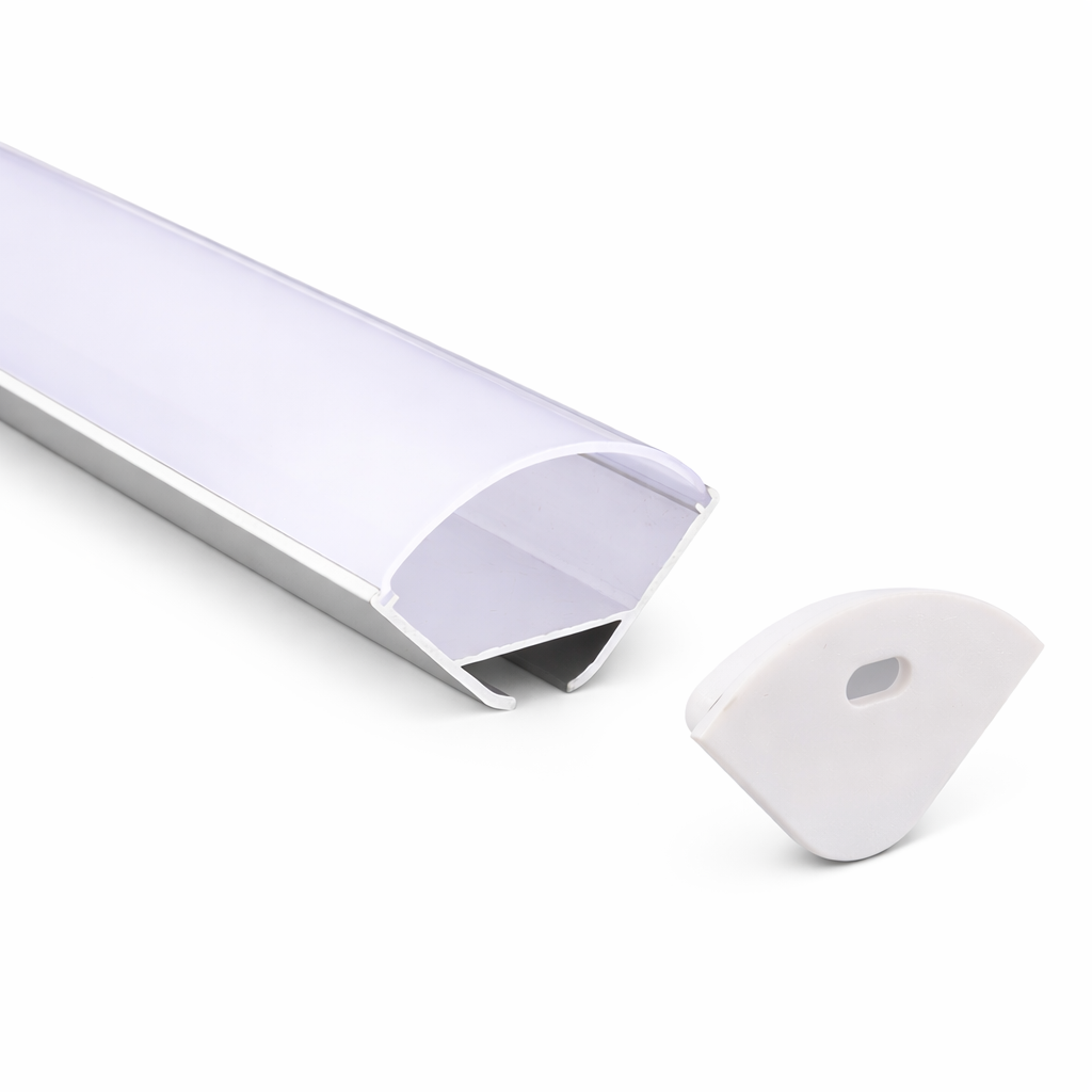 Perfil de Aluminio para Tira LED 3m Empotrable o Sobrepuesto