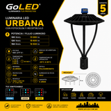 Luminaria Suburbana LED Punta de Poste Switchable 100-150W 57492