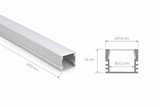 Perfil de Aluminio para Tira LED Empotrable o Sobreponer 3m