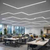 Perfil de Aluminio para Tira LED Empotrable 3m Difusor Opal