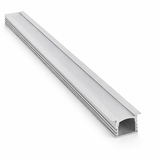 Perfil de Aluminio para Tira LED Empotrable 3m Difusor Opal