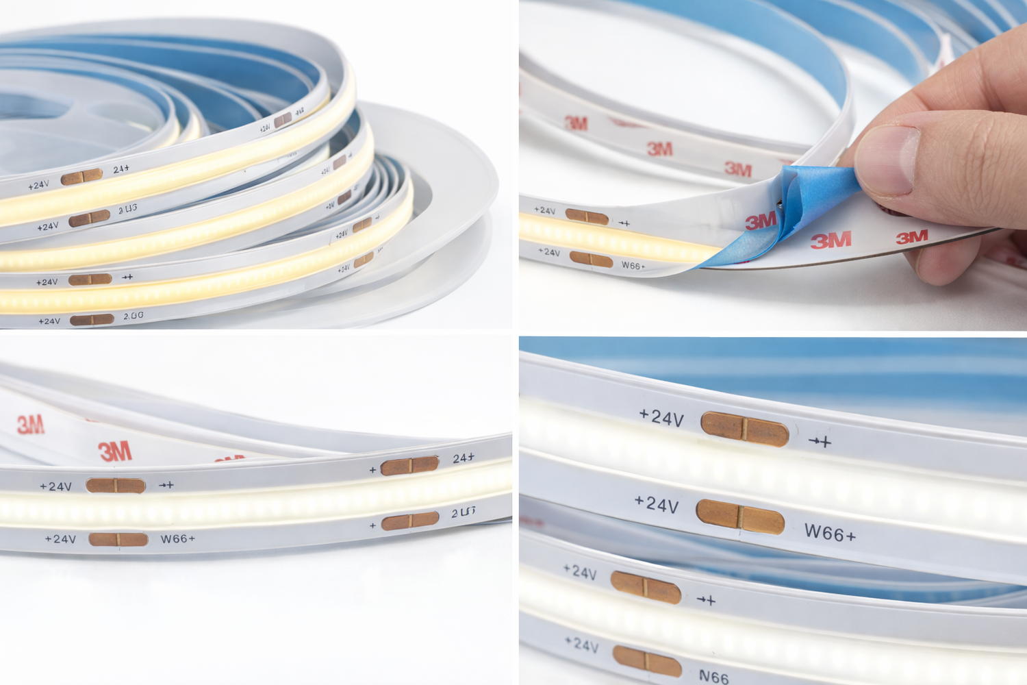 Tira LED COB 12V Blanca 6500K Continua para Interior 5m