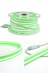 Manguera Neón LED Verde IP65 127V Rollo 25m