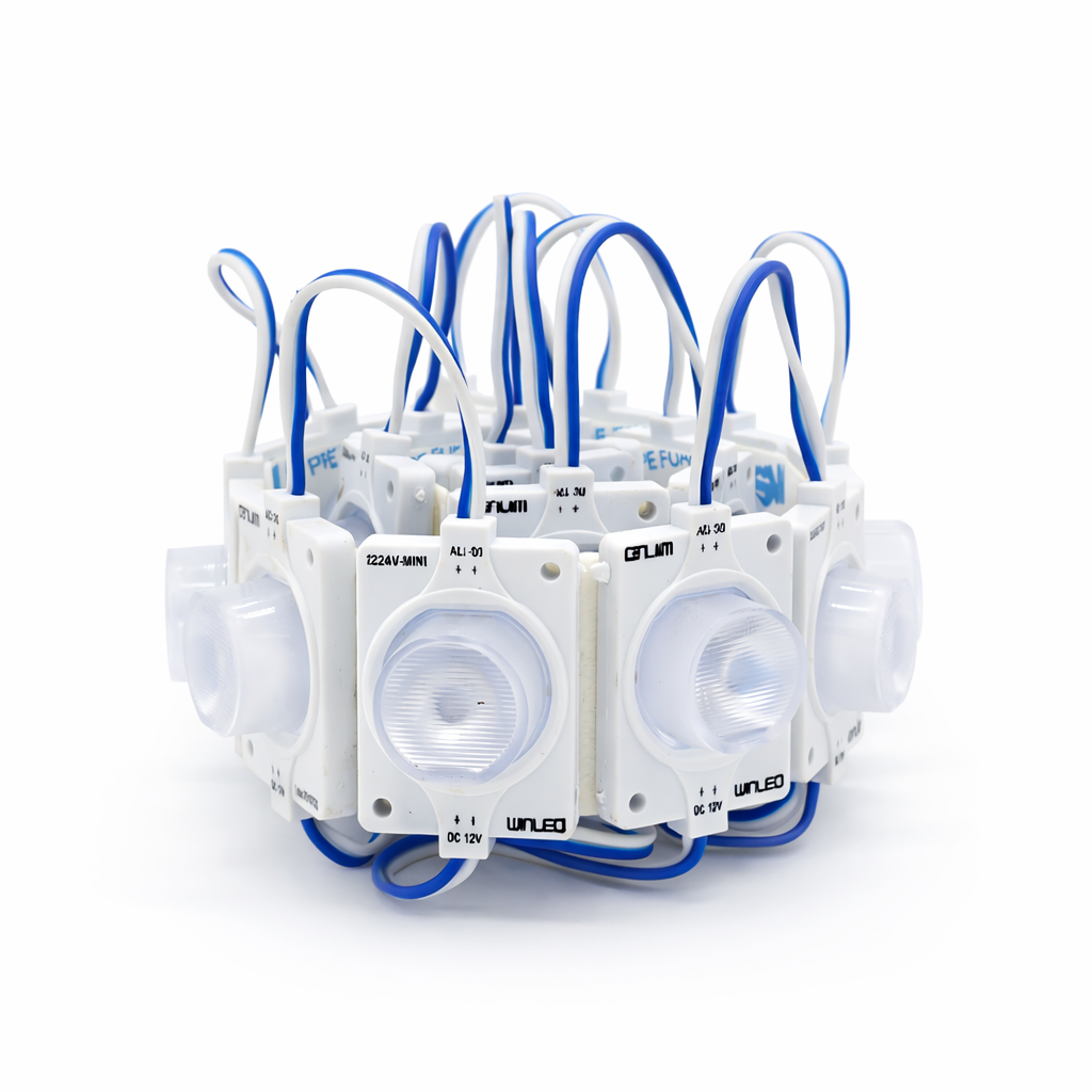 MÓDULO SUPER LED CON ÓPTICA EXTERIOR AZUL 1.4W