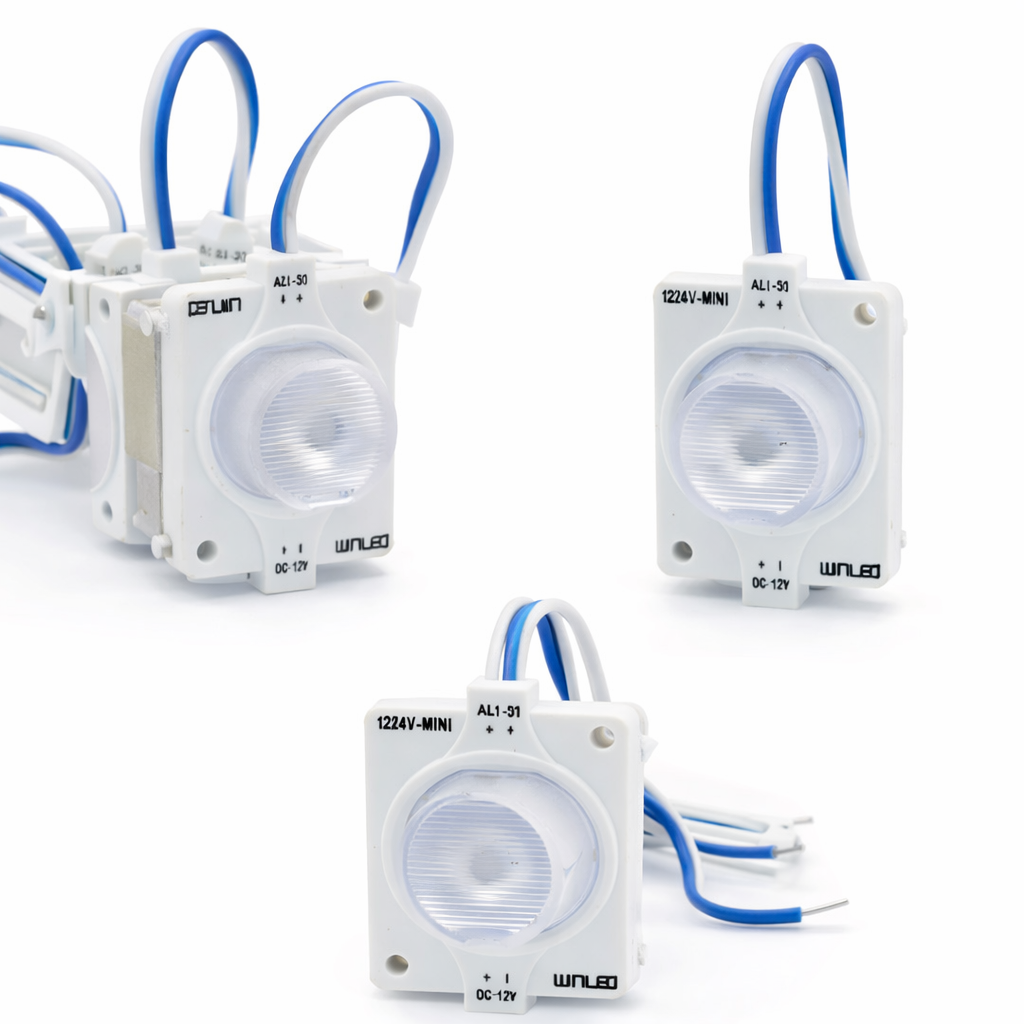 MÓDULO SUPER LED CON ÓPTICA EXTERIOR AZUL 1.4W