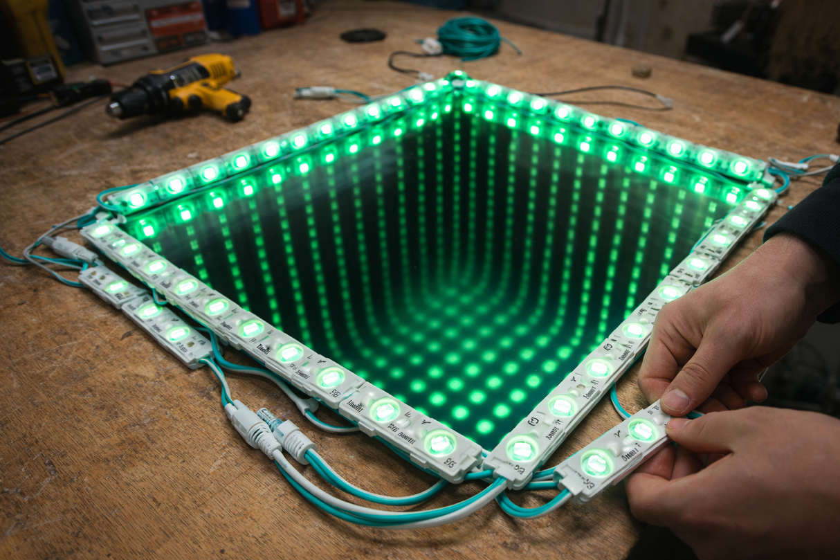 MÓDULO 3 LED SMD 2835 EXTERIOR VERDE