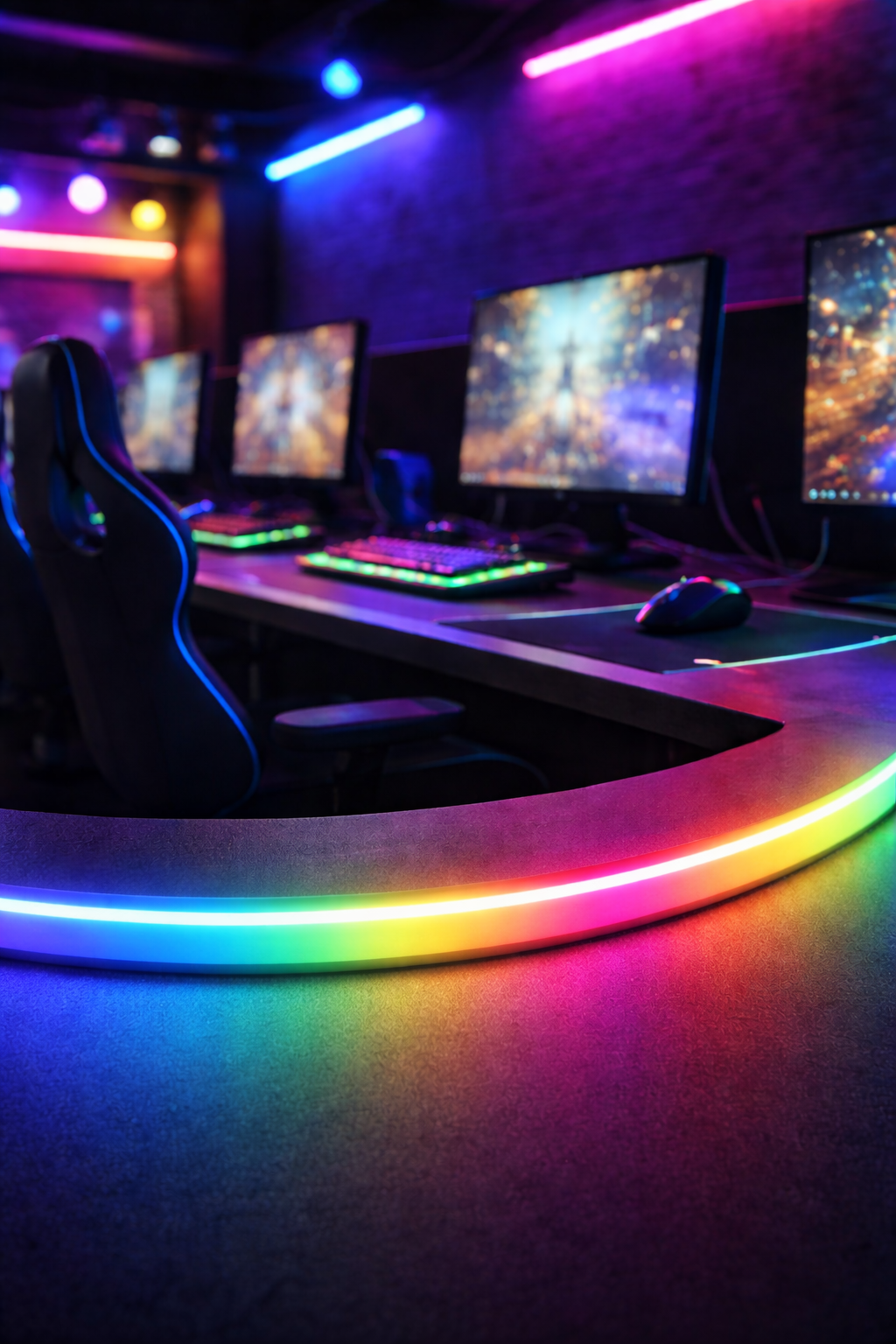 Tira LED Néon Pixel RGB 5 m con Control y Adaptador